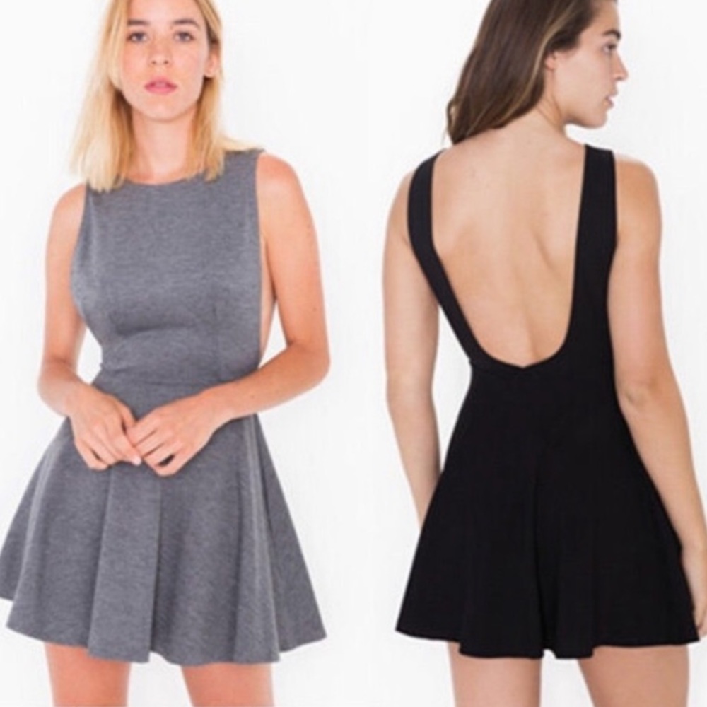 American Apparel Backless Skater Dress